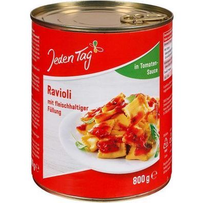 Jeden Tag" Ravioli in Tomatensauce 800 g Dose - 3 Varianten
