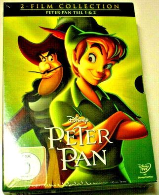 PETER PAN BOX 1 + 2 - 2 FILM Collection - DISNEY Classic - DVD/ NEU/ OVP