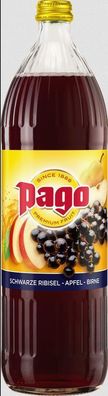 Limonade Pago Schwarze Ribisel/ Apfel/ Birne- je 1 L Glasflasche-3 Varianten