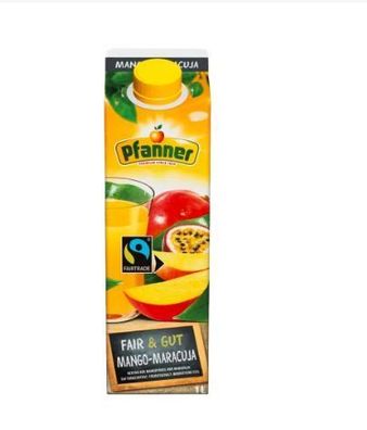 Mango-Maracuja Fruchtsaft 100% von Pfanner aus Österreich je 1 L - 3 Varianten