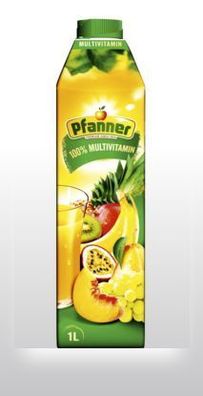 Multivitamin Mehrfruchtnektar 100% von Pfanner a Österreich je 1 L - 3 Varianten