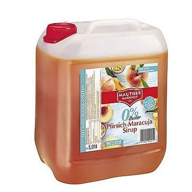 Mautner Markhof Pfirsich Maracuja Sirup 0% Zucker 2 Varianten/ Stückzahl