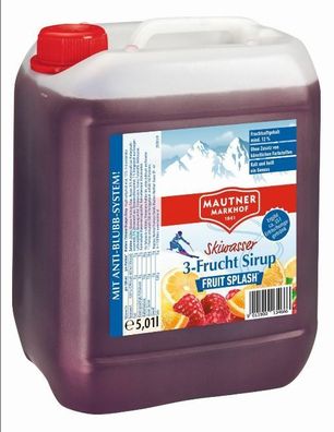 Mautner Markhof Skiwasser Sirup 3 Frucht Sirup 5l