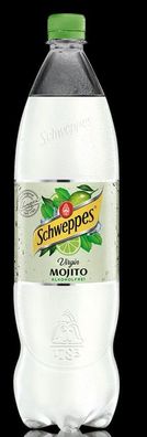 Limette Minze Erfrischungsgetränk Schweppes Virgin Mojito 1l fruchtig Vegan