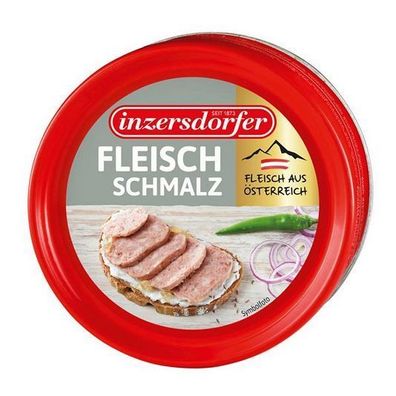 Inzersdorfer Fleischschmalz Schweinefleisch und Speck fein 125g 5 Varianten