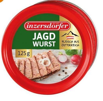 Inzersdorfer Jagdwurst aus frischem Rind- und Schweinefleisch 125g 5 Varianten