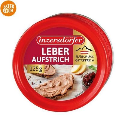 Inzersdorfer Leberaufstrich milde Leber fein und cremig 125g 5 Varianten