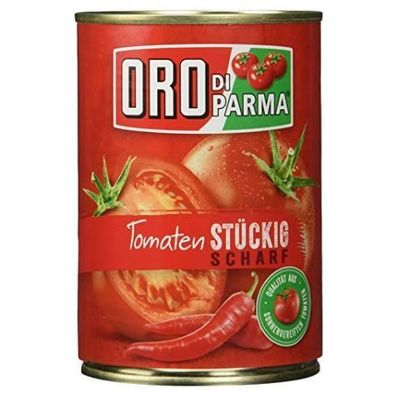 ORO di Parma Tomaten stückig scharf, 400g x 6er Dosen