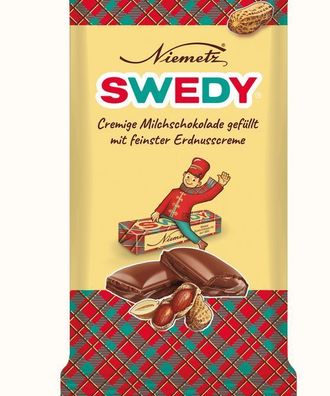 Niemetz Swedy Erdnuss Creme Milchschokoladetafel 88g