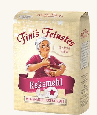 Keksmehl extra glatt Weizenmehl W 480 Fini´s Feinstes genfrei - 1000g