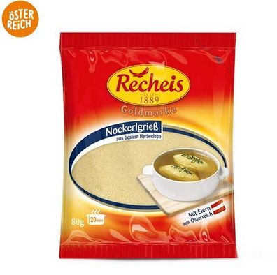Nockerlgries für Suppen von Recheis (Griesnockerl) Österreichische Qualität 160g