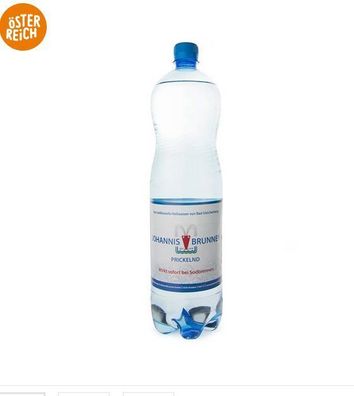 Johannisbrunnen Mineralwasser Prickelnd bei Sodbrennen 1.5 l Flasche -