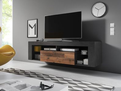 Fernsehschrank old style dark TV Board Lowboard Fernsehtisch modern design NEU