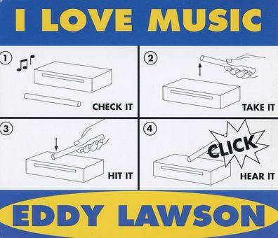 Maxi CD Cover Eddy Lawson - I Love Music