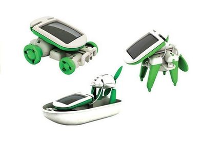 Solar Kit 6 in 1 Bausatz Windrad Auto Lernspielzeug Kinder Spielzeug Set