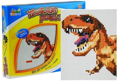 Steckspiel Mosaik Kreativ Mosaikset Dinosaurier Mosaik-Puzzle