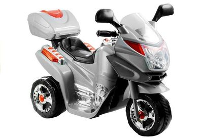 Elektromotorrad fér Kinder HC8051 Silber Motorrad Felgen Kindermotorrad Fahrzeug