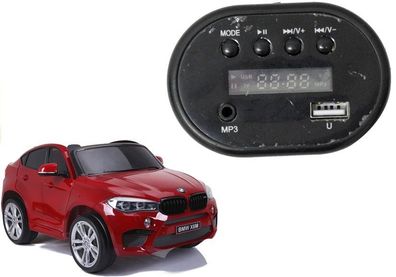 Radio Panel fér elektrische Fahrt auf Auto BMW X6M