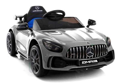 Kinderfahrzeug Mercedes GT R Silber lackiert EVA-Reifen Ledersitz Auto Fahrzeug