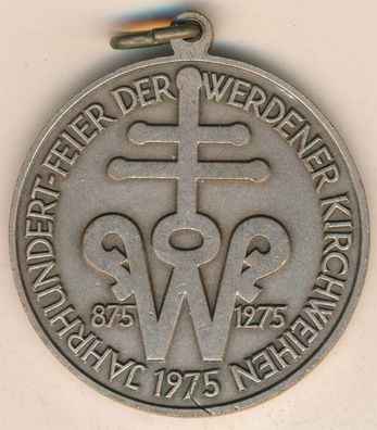 Medaille 1975 Jahrhundertfeier der Werdener Kirchenweihen