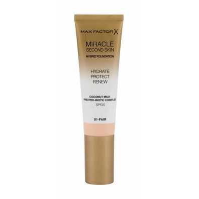 MAX FACTOR Make-up Miracle Second Skin Fair 01, LSF 20, 30 ml