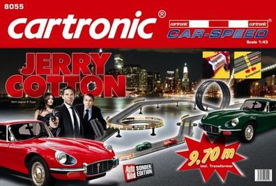 Cartronic Car-Speed Jerry Cotton Rennbahn 9,70m Doppellooping Fahrzeuge Schienen