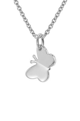 trendor Schmuck Silber-Halskette mit Schmetterling für Kinder 35831