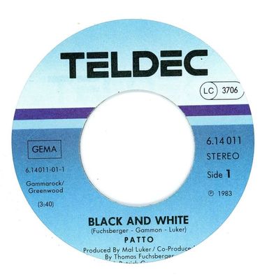 7" Patto - Black & White ( Ohne Cover )