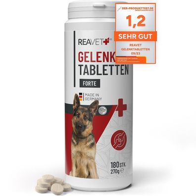 REAVET Hunde Gelenktabletten 180 STK. für 12 Monate, Gelenktabletten für Hunde