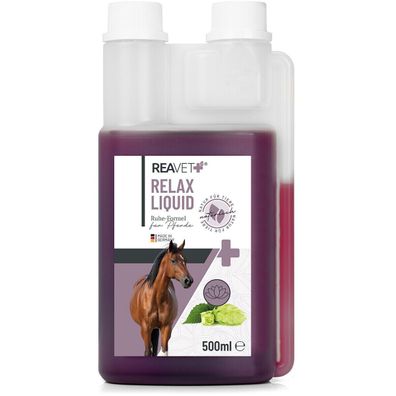 REAVET Relax Liquid für Pferde 500ml, Beruhigungsmittel Pferd, Stress & Angst