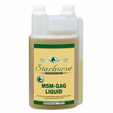 Starhorse MSM-GAG Liquid 1L Dosierflasche Glucosamine Bewegungsapparat Pferde
