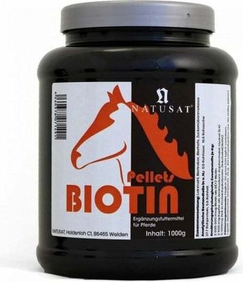 1 kg Natusat Biotin Pellets Pferde Ponys für gesunde Hufe / Hufwachstum