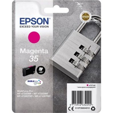 Epson Tintenpatrone C13T35834010 35 9,14 ca. 650 Seiten magenta 9,1ml