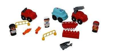 Jouets Ecoiffier Bauspiel Cargo Feuerwehrmann Spielzeug Baustein Autos * L
