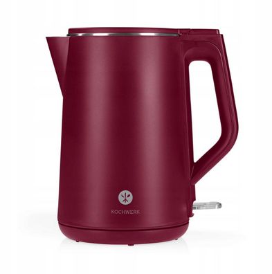 Kochwerk Wasserkocher Teekessel Cool-Touch 1,5L 2200W lila rot