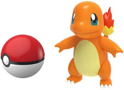 Nintendo Pokémon Figuren - Glumanda Pokémon Figur mit Pokeball zum Selbstbasteln