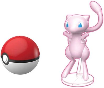 Nintendo Pokémon Figuren - Mew Pokémon Figur mit Pokeball zum Selbstbasteln