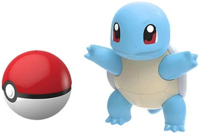 Nintendo Pokémon Figuren - Schiggy Pokémon Figur mit Pokeball zum Selbstbasteln