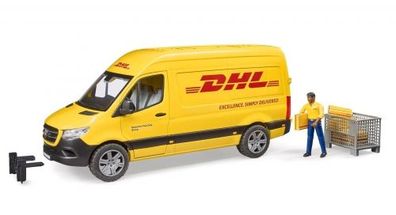 Bruder - Mercedes Sprinter Dhl Vehicle With Accessories And Character - BRUDER ...