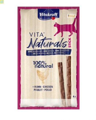 Vitakraft Cat Snack Vita Naturals Sticks Huhn 4 St.