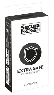 12er Packung Kondome extra Safe/ extra dick Secura Präservative Präser