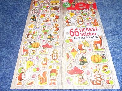 Sticker / Aufkleber -66 Herbst-Sticker für Deko und Karten