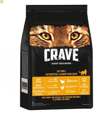 Crave Cat Trockenfutter Truthahn &amp; Huhn 7kg