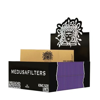 Medusa Filter Longpapers King Size Papers Blättchen ungebleicht Zigarttenpapier