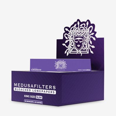 Medusa Filter Longpapers King Size Papers Blättchen gebleicht Zigarttenpapier