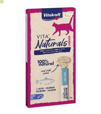 Vitakraft Cat Snack Vita Naturals LiquidSnack Lachs 5 St. 75g