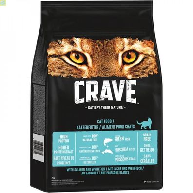 Crave Cat Trockenfutter Lachs &amp; Weissfisch 7 kg