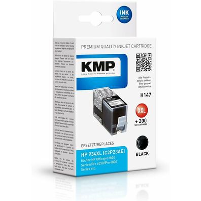 KMP H147 schwarz Tintenpatrone ersetzt HP 934XL (C2P23AE)
