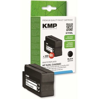 KMP H193XL schwarz Tintenpatrone ersetzt HP 963XL (3JA30AE)