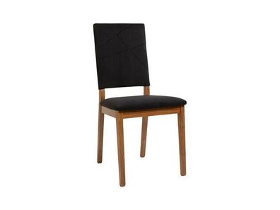 BLACK RED WHITE Stuhl Forn | Esszimmerstuhl Küchenstuhl | 53 x 46 x 94,5 cm, Schwarz